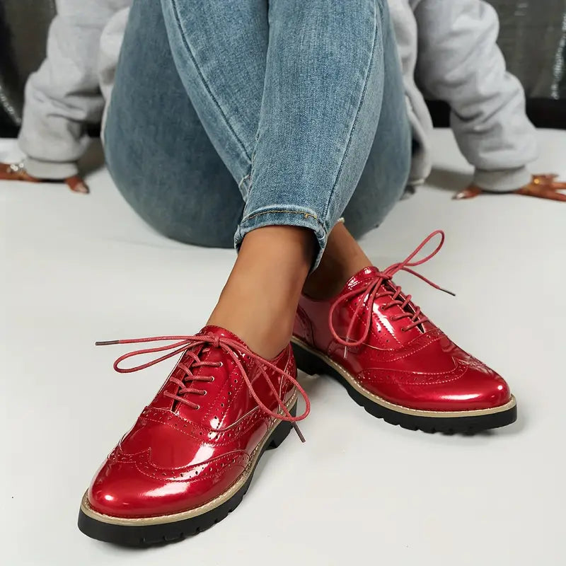 Ninette | glänzende Lederschuhe für Damen