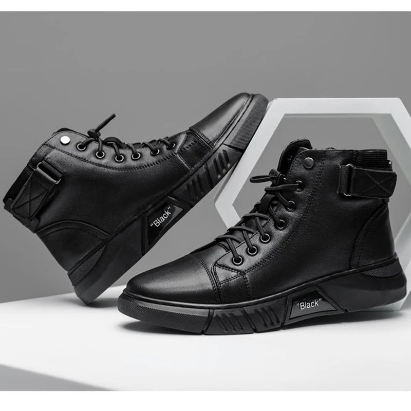 MidnightWalk™ Warm Leather Boots