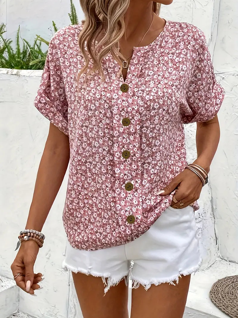 Lina™ Short Summer Top with Feminine Note