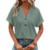 VitaBloom™ – Short-sleeved summer blouse for women with V-neck