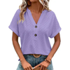 VitaBloom™ – Short-sleeved summer blouse for women with V-neck
