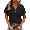 VitaBloom™ – Short-sleeved summer blouse for women with V-neck