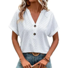 VitaBloom™ – Short-sleeved summer blouse for women with V-neck