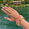 Gold bracelet in orange – A stylish accent for modern looks