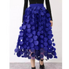 Women's Vintage Polka Dot Maxi Skirt | High Waist