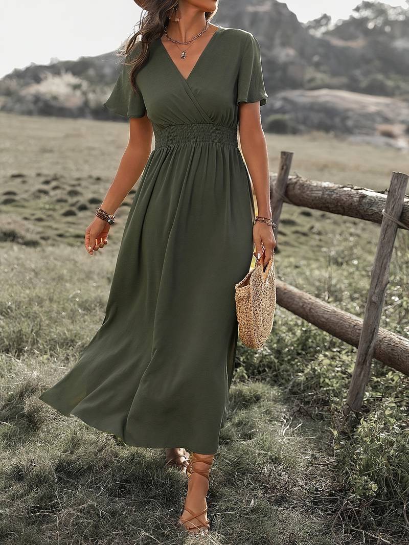 Ramira | Charming Neckline Detail Women's Dress
