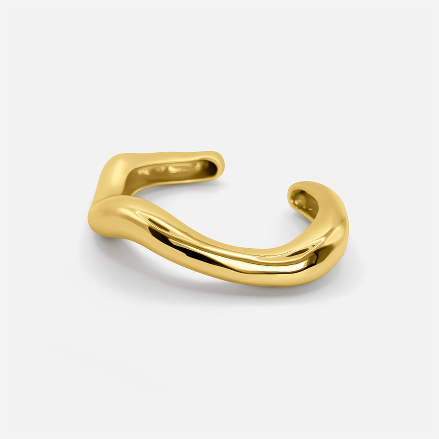 Elegant Open Gold Bracelet – Stylish Highlight for Your Look