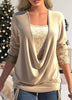 Chloe™ Long Sleeve Sequin Blouse