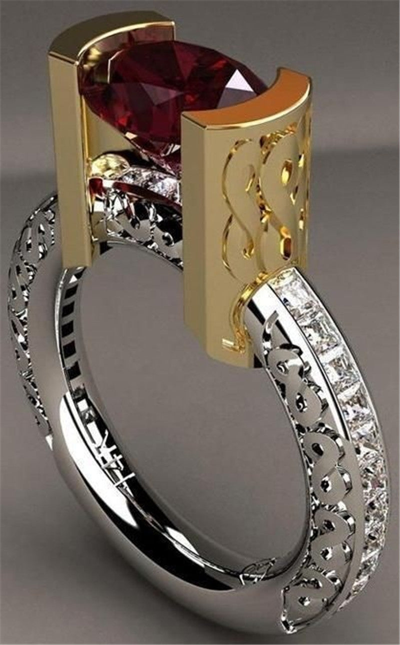 CrimsonGlow™ Red Stone Ring