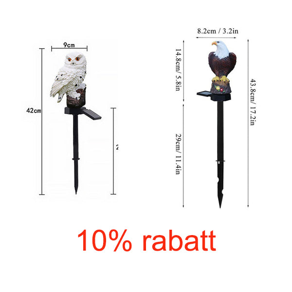 OwlGlow™ Solar-Powered Garden Decor