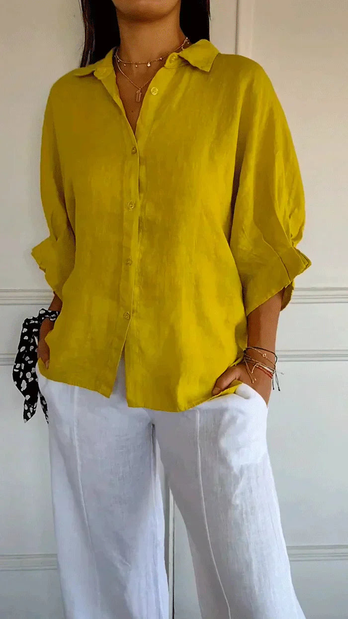 Madison - Timeless Elegant Blouse with Button Front