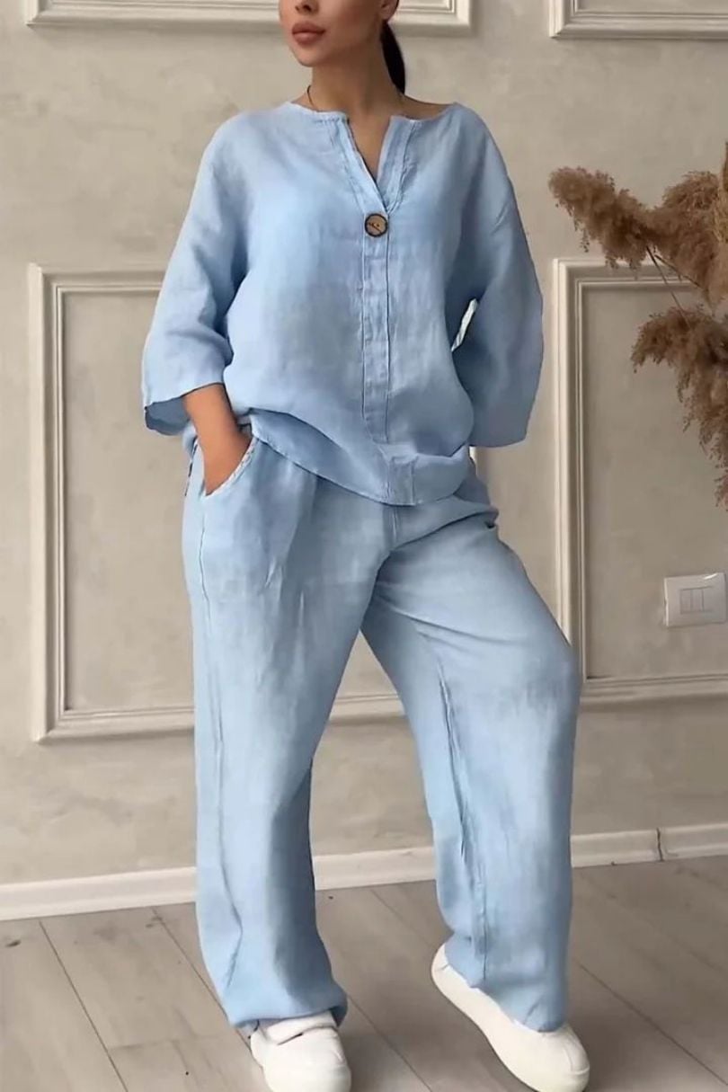 Alexa™ Linen two-piece set