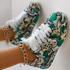 Hazel | Stylish Graffiti Print Women's Sneakers