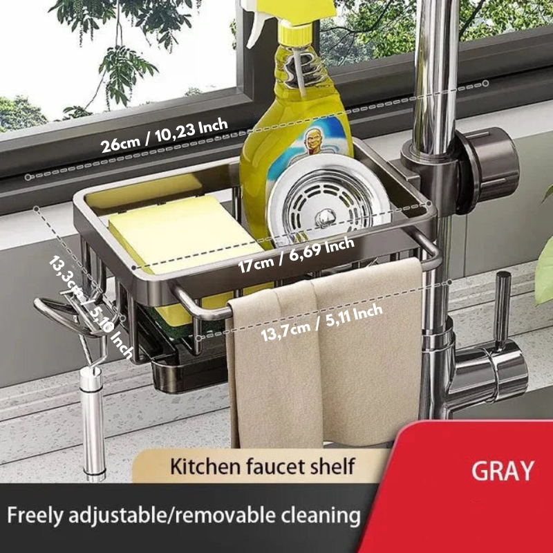 SinkTidy™ Aluminum Sink Organizer