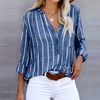 Jantien - Fashionable Striped Women's Blouse