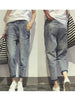 Gray Shortened Jeans for Women | Washed