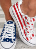 FloraWalk™ – Canvas Lace-up Sneaker with Floral Pattern