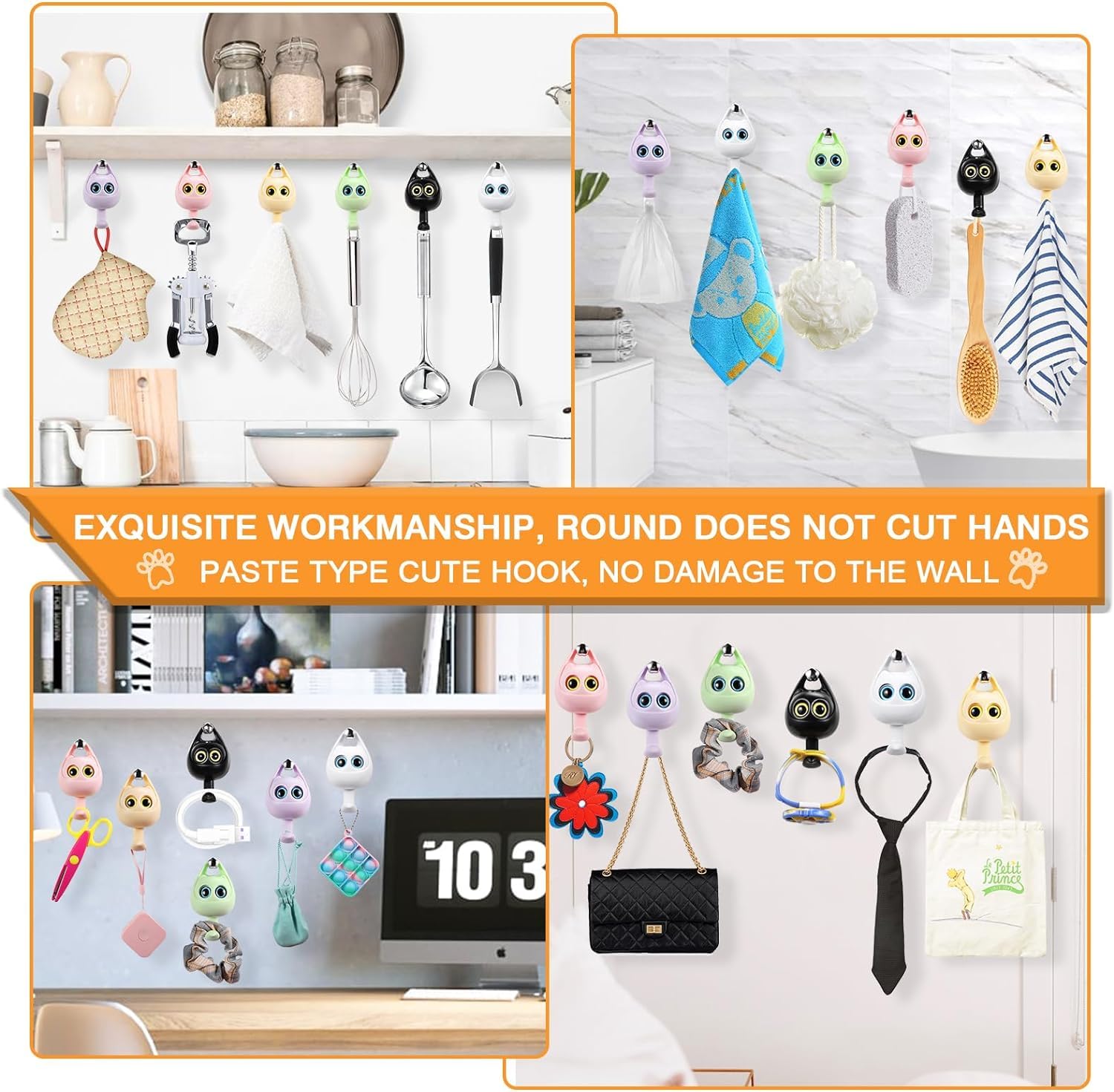 1+1 Free | PurrHooks™ Feline-Inspired Organization