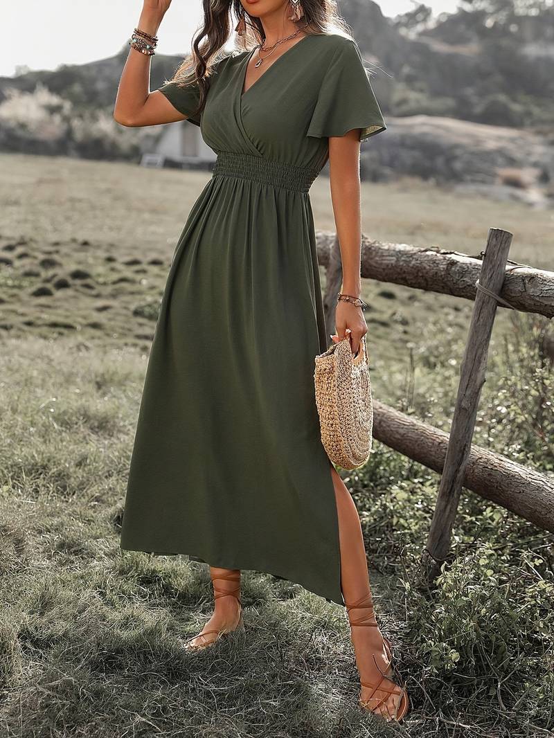 Ramira | Charming Neckline Detail Women's Dress