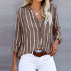 Jantien - Fashionable Striped Women's Blouse