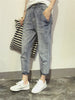 Gray Shortened Jeans for Women | Washed
