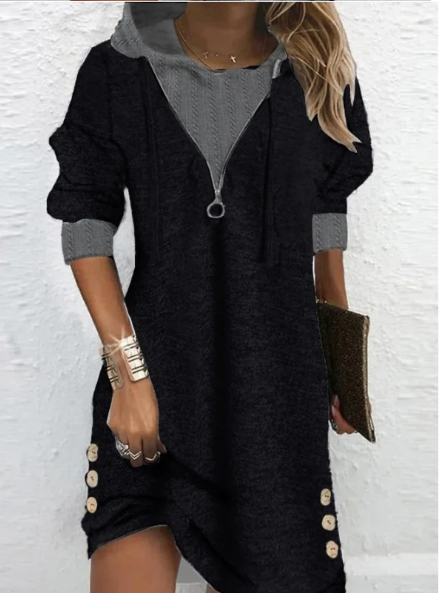 Gwen | Elegant Knit Comfort Women's Shirt Dress