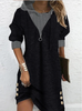 Gwen | Elegant Knit Comfort Women's Shirt Dress