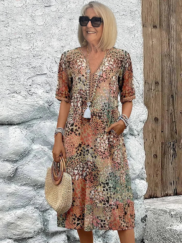 Gabriella™ Printed Midi Dress