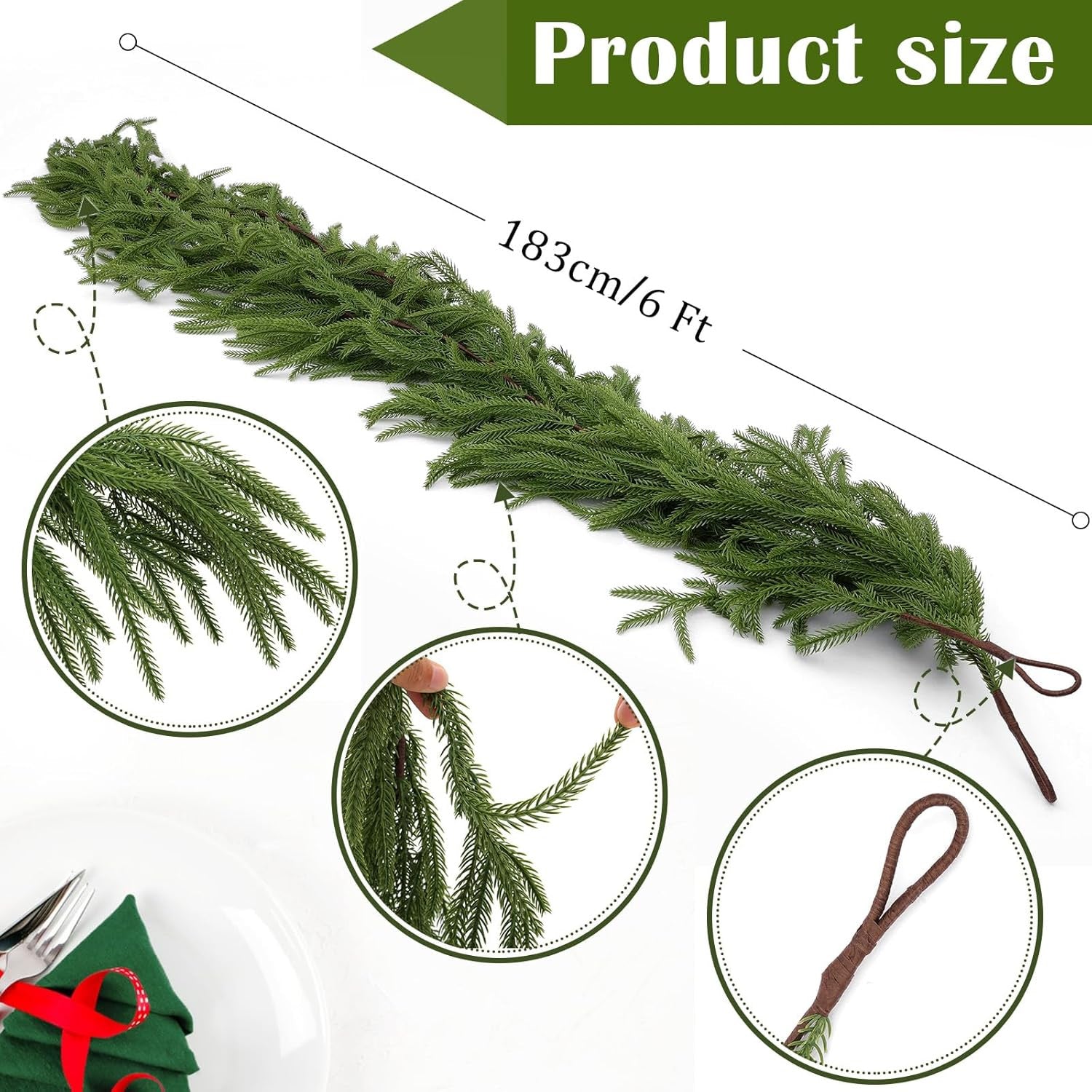 PineGrace™ Evergreen Festive Accent