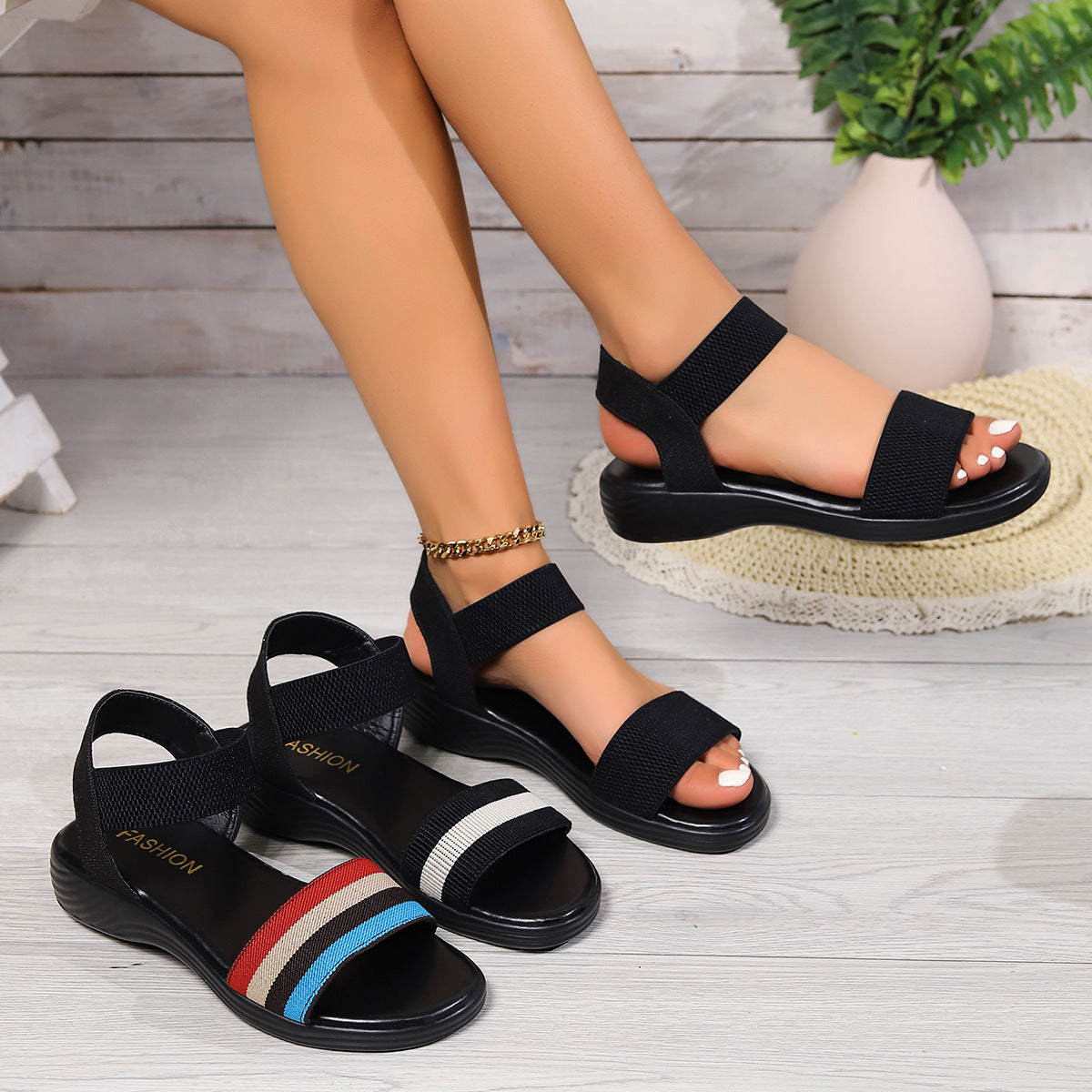 FlexiColor™ – Elastic Women's Sandals