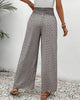 High-Waisted Summer Pants for Women | Geometric Print