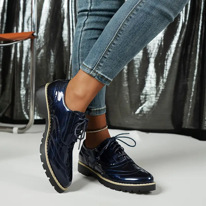 Ninette | glänzende Lederschuhe für Damen