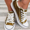 FloraWalk™ – Canvas Lace-up Sneaker with Floral Pattern