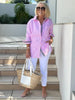 Ula - Striped Shirt with Button Placket