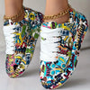 Hazel | Stylish Graffiti Print Women's Sneakers