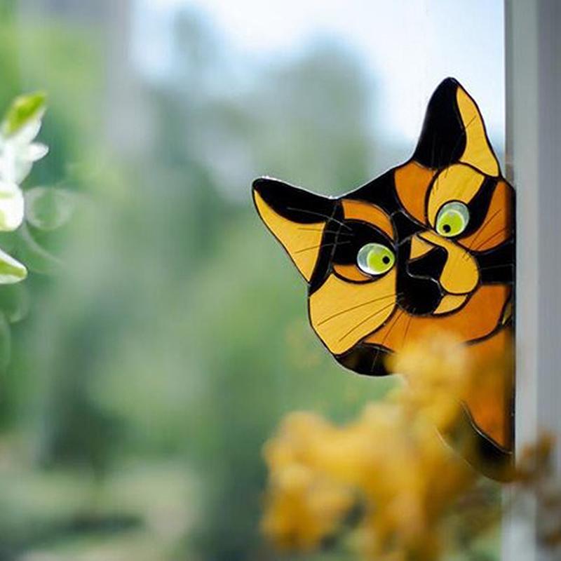 CatPeek™ Funny Cat Decoration