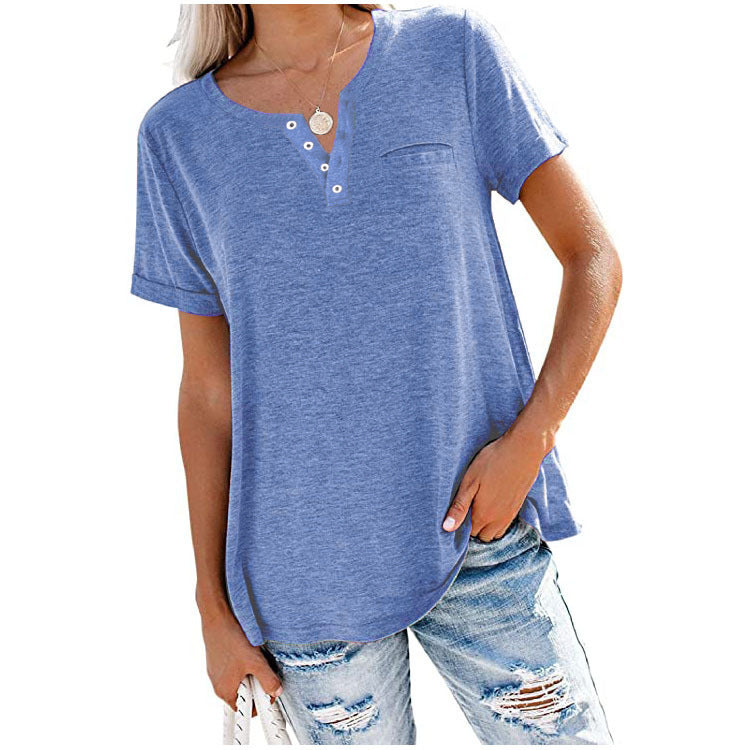 Lotte™ Short-Sleeved V-Neck Blouse