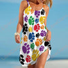 Women's Dress with Paw Prints