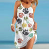 Women's Dress with Paw Prints