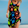 Women's Dress with Paw Prints