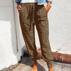 Kleo - Comfortable Women's Casual Pants with Leopard Pattern