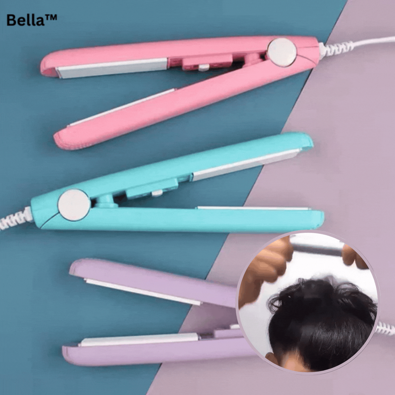 Bella™ Mini Curling Iron l Curls your hair beautifully in just 5 minutes!