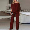 Wilma | Elegant Off-Shoulder Design Two-Piece Set for Women