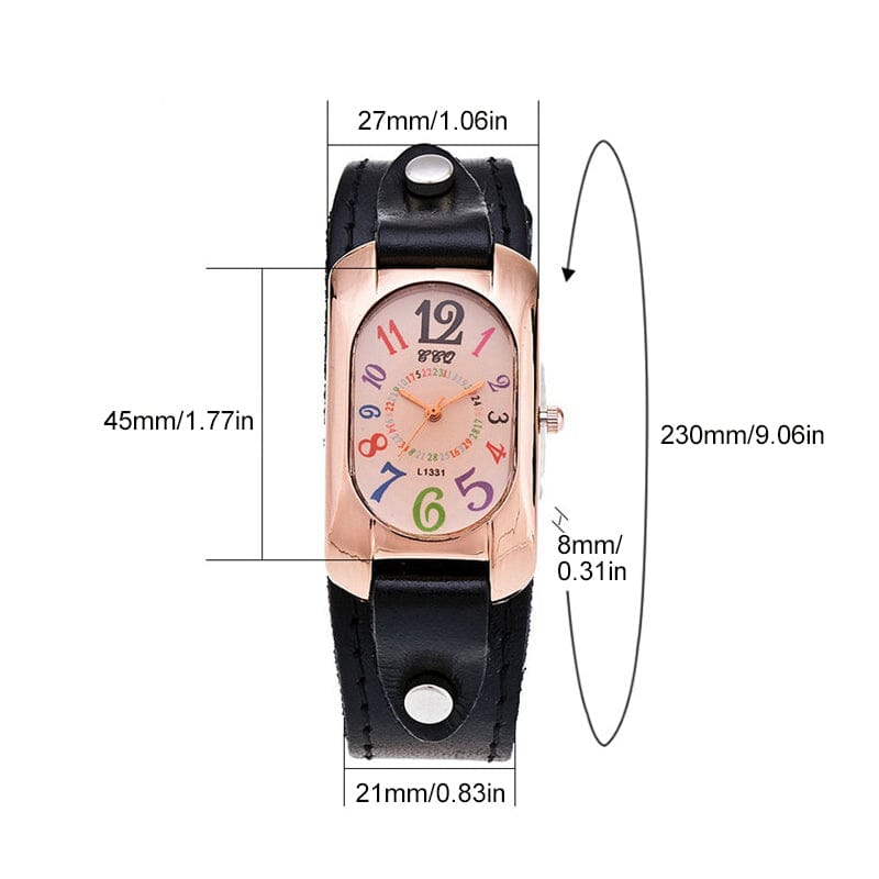 QuartzLuxe™ Chic Retro Watch