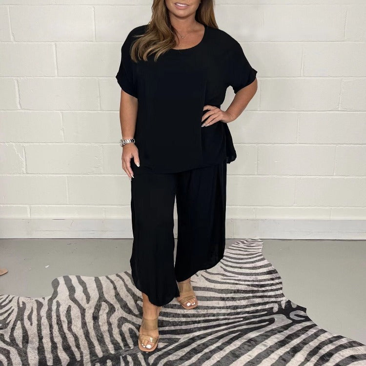 Women’s Casual Pants & Top Set | Two-Piece
