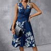 Women's Summer Dress with Wrap Neckline | Sleeveless