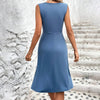 Women's Summer Dress with Wrap Neckline | Sleeveless