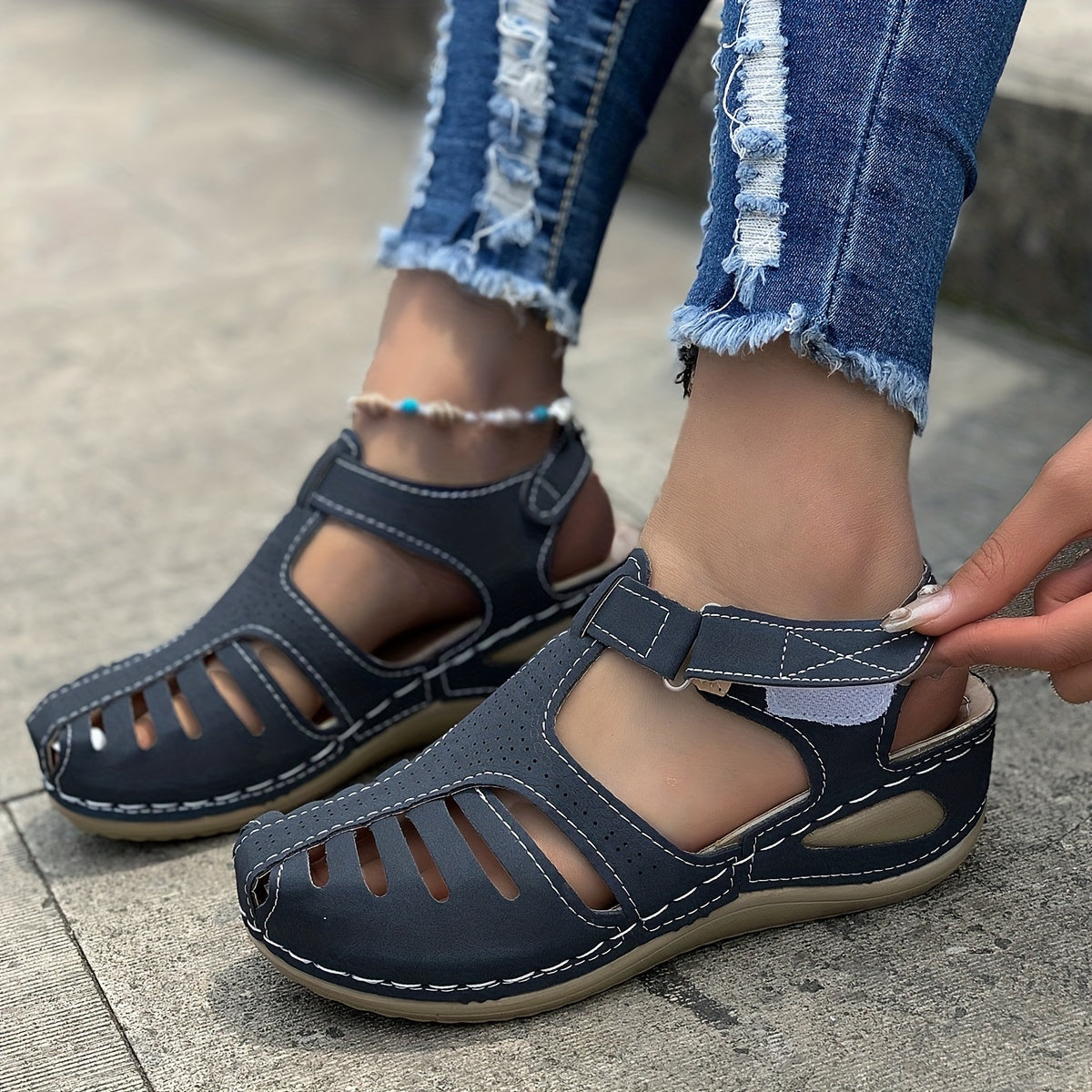 ElegantaStep™ – Elegant Closed Ladies Sandals