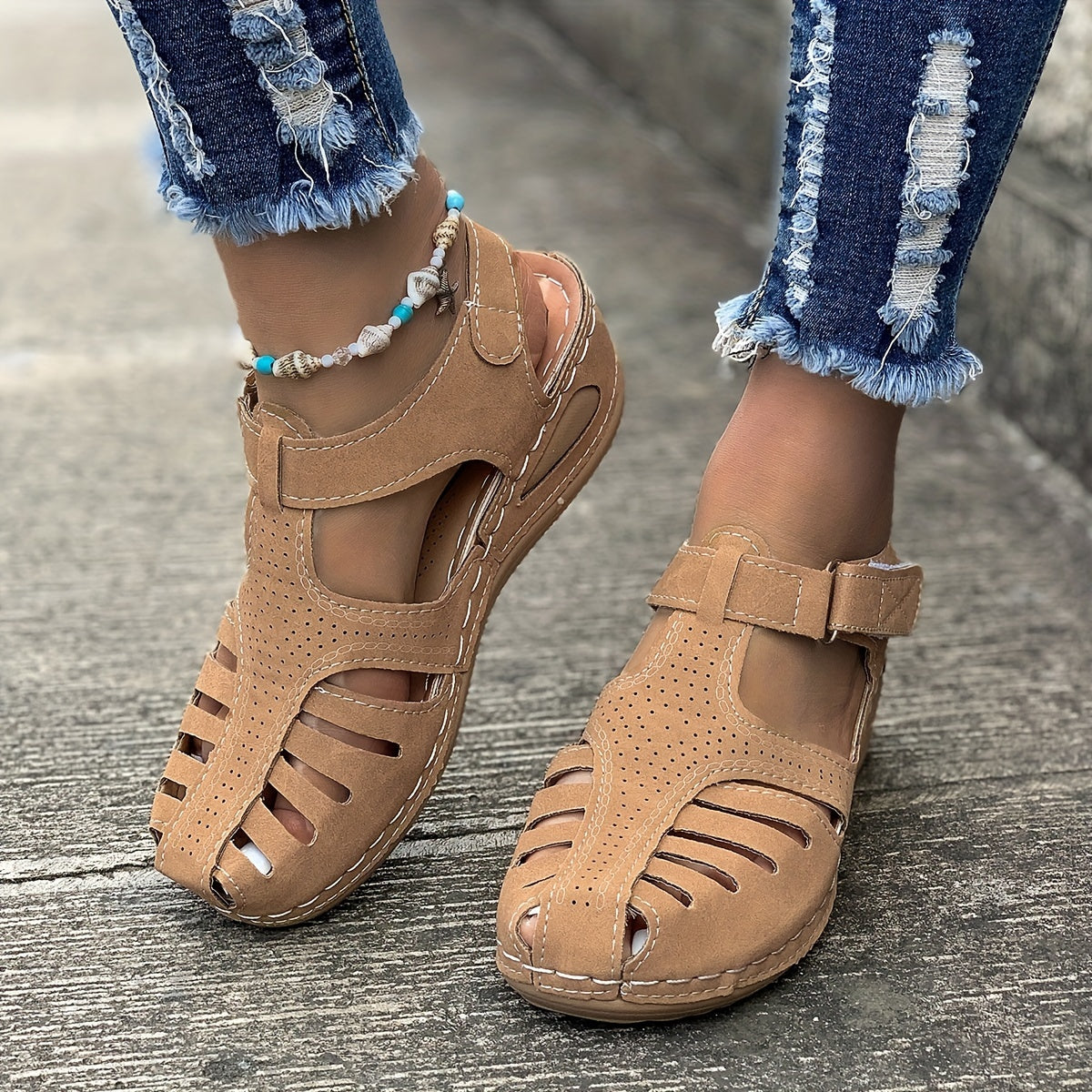 ElegantaStep™ – Elegant Closed Ladies Sandals