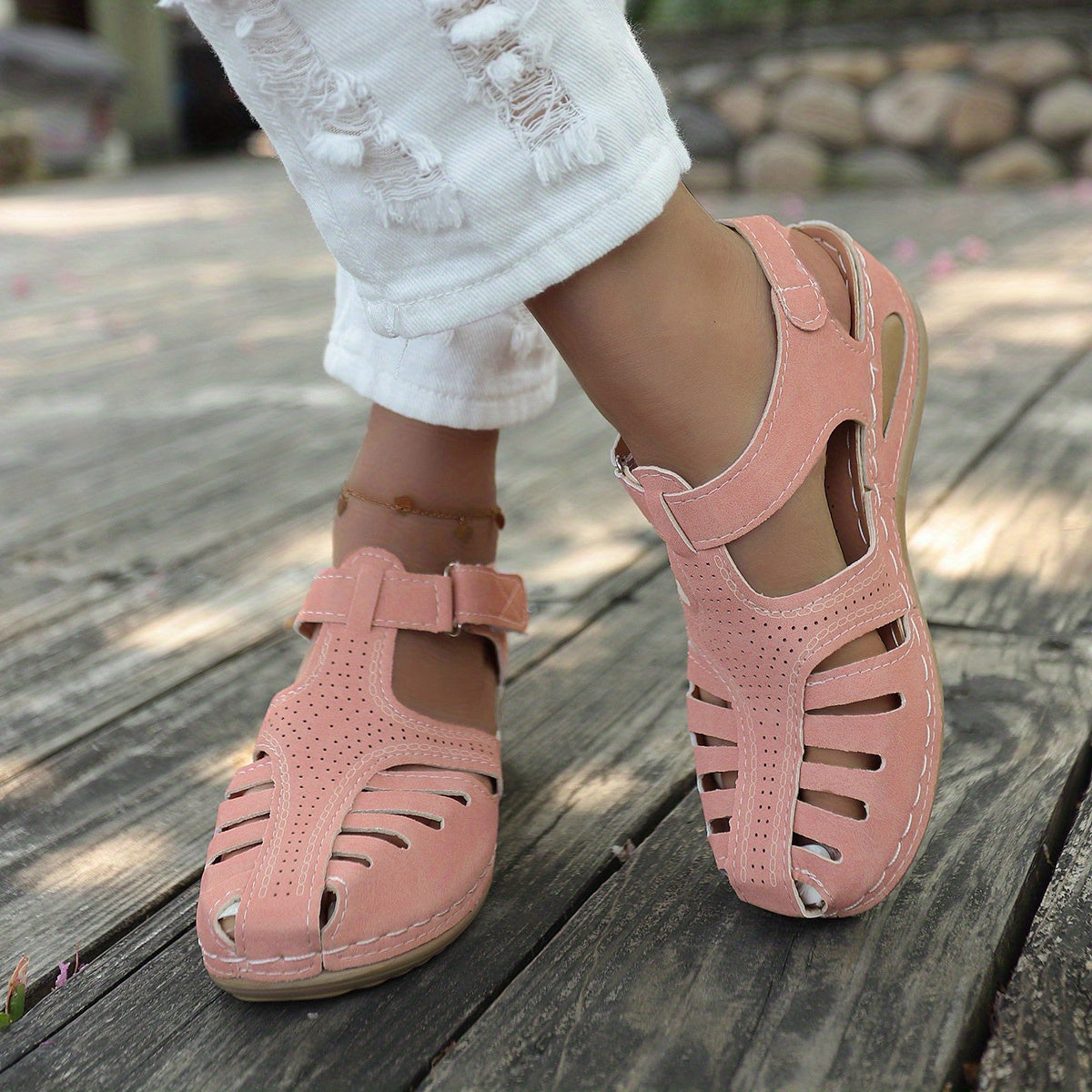 ElegantaStep™ – Elegant Closed Ladies Sandals